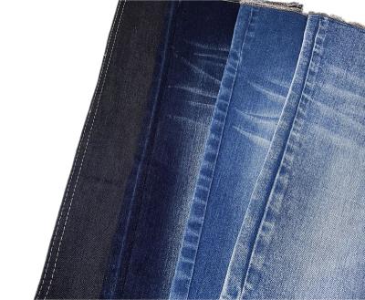 China Wholesale Dark Blue Breathable 9.8 Oz Cotton Polyester Spandex Denim Fabric For Jeans for sale