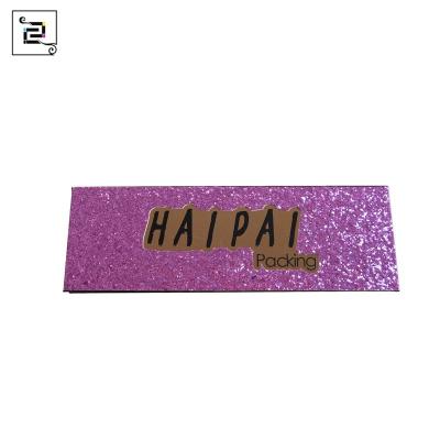 China Handmade High End Professional Customized Makeup Palette Glitter Lamination Paper Eyeshadow Packaging Box for sale