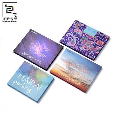 China Handmade Custom Logo Makeup Eyeshadow Palette Paper Packaging Box for sale