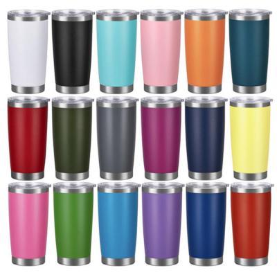 China Wholesale Disposable Travel Tumbler 20oz Double Wall 20 Ounce Stainless Steel Vacuum Insulated Tumbler for sale