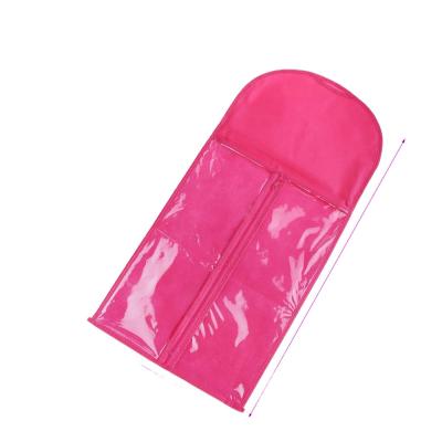 China Fashion Customize Logo Wholesales Waterproof Colorful Fashion Recycled Pouch Biodegradable Transparent PVC Hair Extension Bag for sale