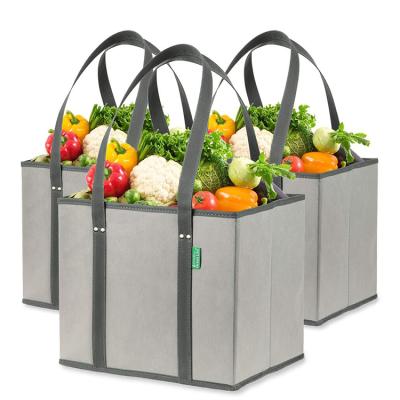 China Hot Selling Grocery Folding Reusable Box Premium Quality Large Storage Box Heavy Duty Bags for sale