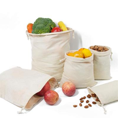 China Reusable Eco-friendly Factory Audit Cotton Canvas Small Suction String Bag for sale