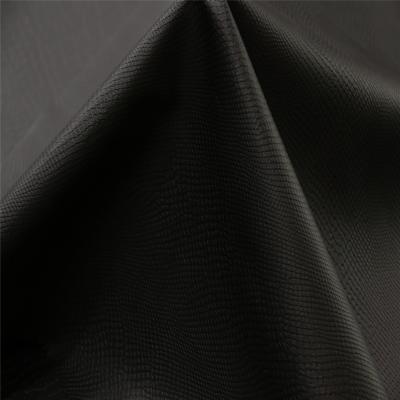 China Hot Selling Popular Waterproof PU Coated To Emboss Synthetic Leather Stretch For Garment for sale