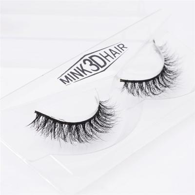 China Wholesale Long Clean Natural Full Logo Strip Lashes 100% Mink Lashes 3D Mink Fur Lashes for sale