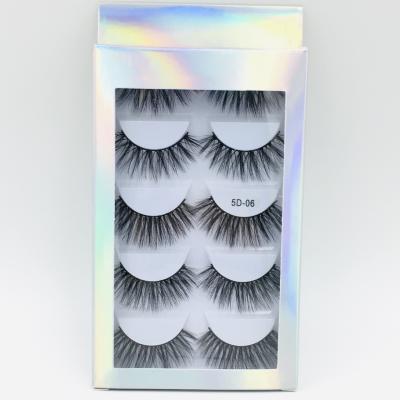 China Long Natural Mink False Lashes Wholesale Seller Custom Faux Mink Eyelashes Private Label 3D False Lashes for sale