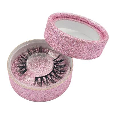 China Wholesale Private Label Lashes Natural Wholesale 3d False Mink Eyelashes With Packing Box for sale