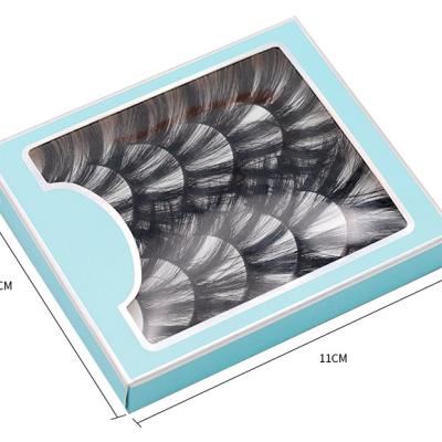 China Custom Fake Mink Eyelashes Label 25Mm Long Natural Wholesale 5D Sellers for sale