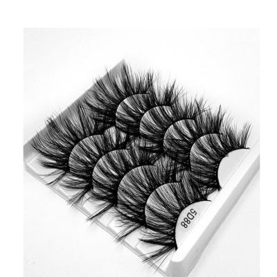 China Quality Clear Popular 5D 25Mm Long Natural Popular Outstanding False Mink Eyelashes for sale