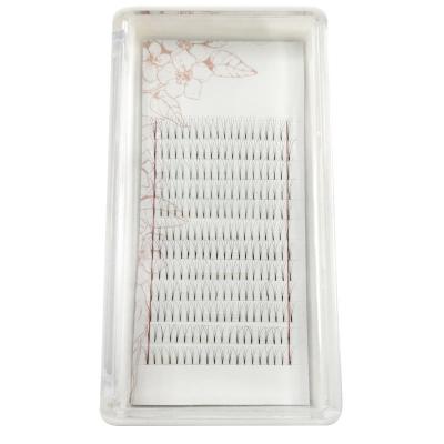 China Factory wholesale soft 4P grafted plant natural hairy grafted false eyelashes single group of eyelashes for sale