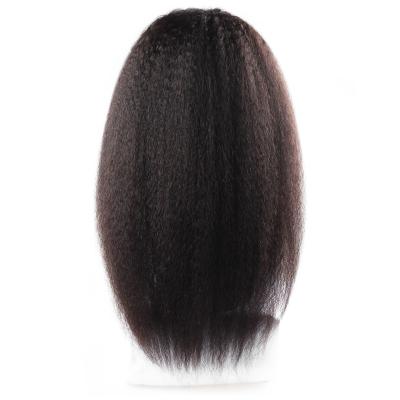 China Explosive Human Hair Yaki Straight Wig Set Half Lace Hair Tangle Hair Wig Explosive Hair for sale