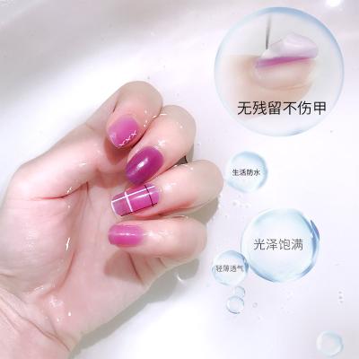 China Customized Polish Color Waterproof Diamond Nail Sticker Nail Wrap Gel Factory Price 5D Nail Easy Paste Wear Designer for sale