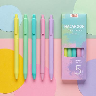 China Macaron Candy Color Normal Press Neutral Advertising Pen Signature Pen for sale