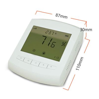 China Lora Temperature and Humidity Sensor with Buzzer Alarm Wireless Temperature Transmitter with Display for sale