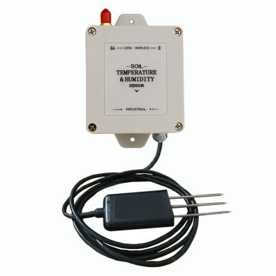 China LORA Smart Agricultural Soil Moisture and Temperature Transmitter Soil Temperature and Humidity Sensor for sale