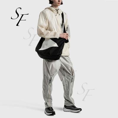 China Custom Casual Fashion Sports Outdoor Running Waterproof Pants Waterproof Windproof Nylon Zipper Cargo Pants For Men for sale