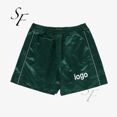 China MEN'S Loungewear 100% Satin Viable Custom Nylon Underwear Luxury Casual Luxury Black Boxers Shorts With Elastic Waistband for sale