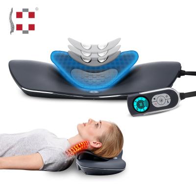 China Back Head Cervical Traction Device Electric Neck Massager With Pulse And Heating for sale