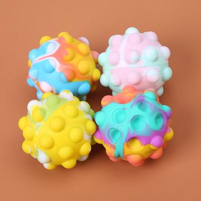 China Food Grade Silicone Strain Yellow Square Ball Wacky Track Stir Toy Pops Bundle Autism Among Us Sensory Pops Stir Toy Keychain for sale