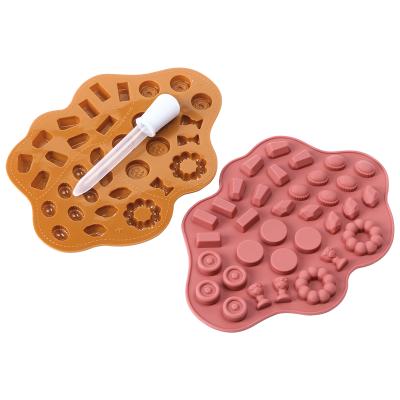 China Viable Wholesale Custom Making Silicone Mold Candy Chocolate Cake Silicone Baking Mold Christmas 3D Molde De Silicona Soap for sale