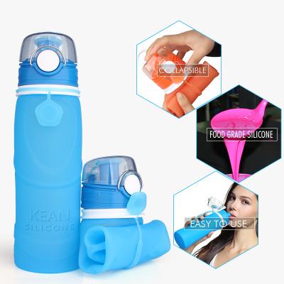 China Viable Wholesale Bpa Sublimation Gallon Sports Free Gym Silicone Collapsible Drinks Bottle Water for sale