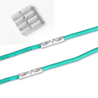 China Low Voltage China Manufacturer Wire Ferrules Copper Crimp Connector Non Insulated Electrical Tinned Butt Splice Terminal for sale