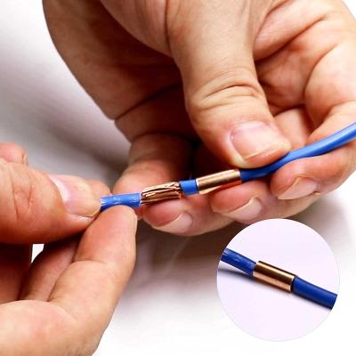 China Low Voltage China Factory Wholesale Wire Ferrules Crimp Copper Connector Non Insulated Electrical Butt Terminal for sale