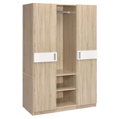 China Contemporary Natual New Design 2 Door Wardrobe with shelves for sale