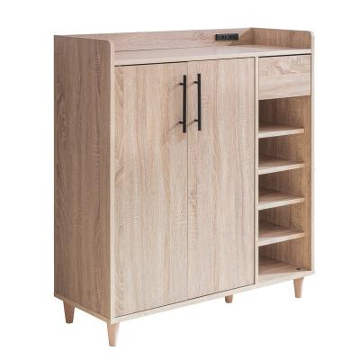 China Modern Wood Shoe Cabinet for sale