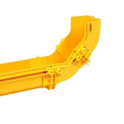 China Modern Yellow Fiber Optic Tray PVC Customized Size Supplies Solutions Fiber Optic Cable Tray Raceway for sale