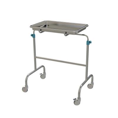 China Mayo Table Luxury Emergency Mayo Modern Trolley Instrument Cart Stainless Steel Medical Trolley for sale