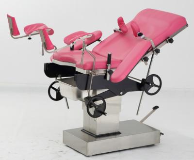 China Metal Delivery Bed Hydraulic Cama de parto Delivery Gynecological Bed zu verkaufen