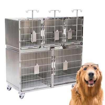 중국 Modern Hot Selling TWT034 Vet Cages Stainless Steel Vet Cages Stainless Steel Cages For Veterinarian 판매용