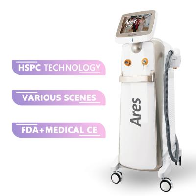 China Professional Hair Removal Ares Depilacion SHR Diode Laser 755 808 1064 Nm Hair Removal Machine for sale