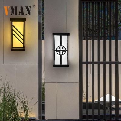 China Indoor Outdoor Wall Lighting PC 20w IP54 New Product Hotel Plastic Waterproof Outdoor Garden Yard LED Indoor Bulkhead Modern Wall Lamp for sale