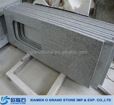 China Widely Used In Chinese Modern Gray Granite Prefab Laminate Kitchen Gardening Countertop for sale