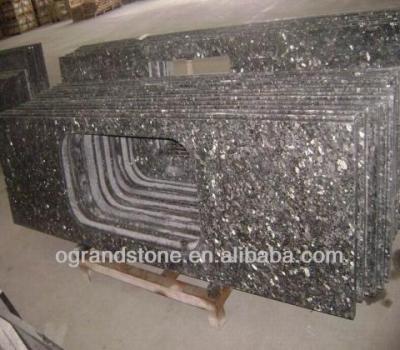 China Polished Pre Cut Blue Granite Countertops Kitchen Pearl Granite Countertops Countertops 003 for sale