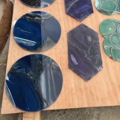 China Sustainable Luxury Different Shape Agate Dish , Stone Food Tray Wholesale for sale