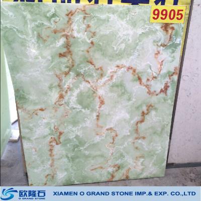 China Widely used in gardening faux onyx board, home bar hotel decoration green onyx marble for sale