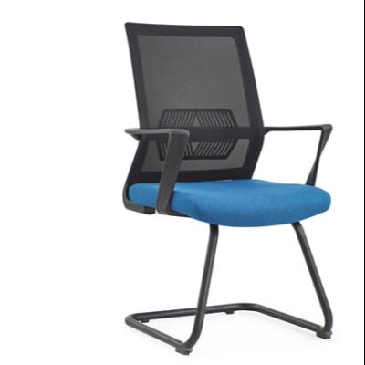 China Good qualiy black strong frame visitor chair office meeting mesh chair furniture for sale