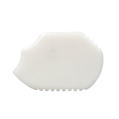 China Portable/Durable/Washable White Jade Heart Shape Gua Sha Tips Scraping Guasha Tips Gua Sha Massage Stone Guasha Tools for sale