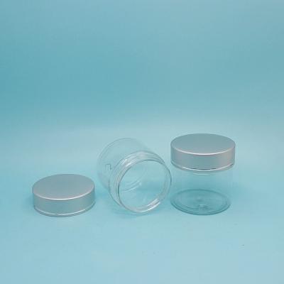 China 60ml Small Cosmetic Cylinder PET Plastic Jars , 2 oz Plastic Cosmetic Jars for sale