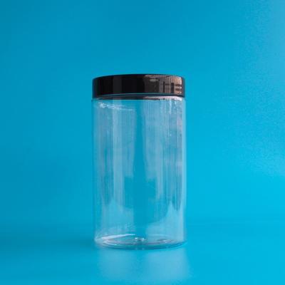 China 12OZ 360ml 360g personal care plastic cosmetic jars for coffee or cream cosmetic for sale