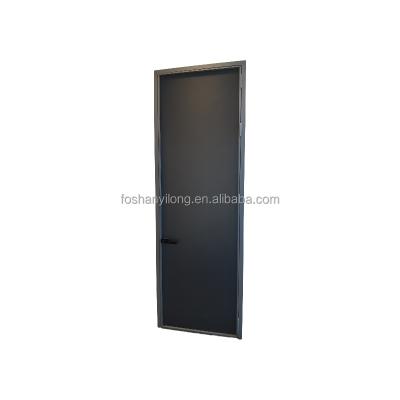 China New Design Style Custom Waterproof Modern Popular Soundproof Slim Aluminum Frame Hinged Glass Door for sale