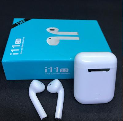 China Ear Detection& Rename& Hot Selling Wireless Charging i11 TWS Mini Wireless 5.0 HIGH FIDELITY True Earbuds Stereo Wireless Headphones Earbuds Earbuds With Charging Case for sale