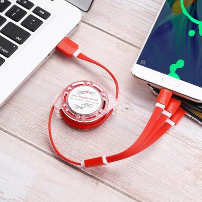 China Mobile Phone Types China Manufacturer Universal 3 in 1 USB Charger Cable for IOS Android Type-C for sale