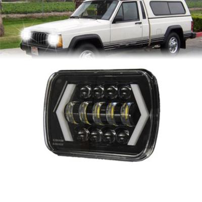 China Automotive Truck 55w LED Headlight Beam Automotive Lighting Sealed 5x7