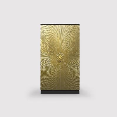 China More than 15 years experience of exporting furniture high quality modern luxury gold pulls cabinet living room divider cabinets for sale