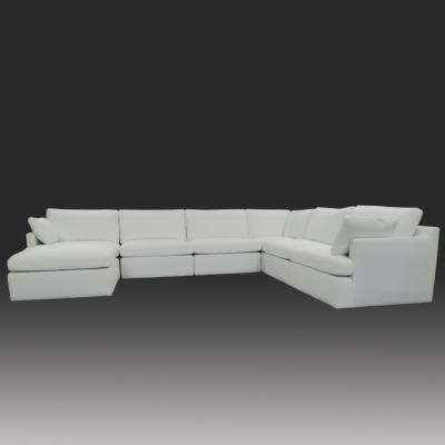 China Hot Selling White Sofas U Shape White Couch 7 Seater Sofa Sets For Modern Living Room for sale