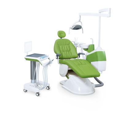 China Hot Selling Metal Gladent CE Approved Chair Unit Dental Equipment With Leather Cushion for sale